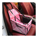 Pet Mesh Puppy Car Seat Booster with Breathable Design  ourlum.com one size United State Pink Dog paw