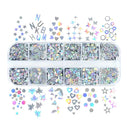 Sparkling Alphabet Resin Fillers Kit for Resin Art and Jewelry Making  ourlum.com 12LSY  