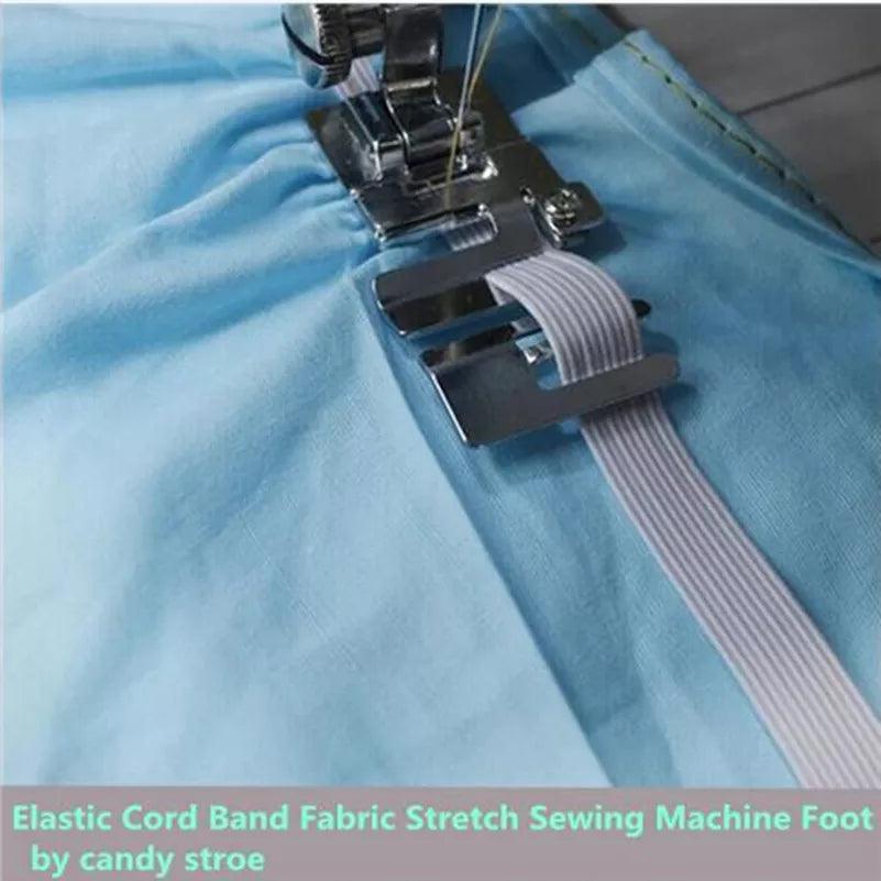 Elastic Cord Band Sewing Machine Foot Presser for Stretch Fabric  ourlum.com   