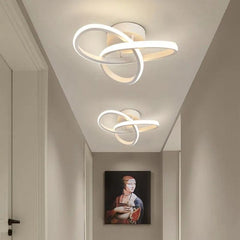 Modern LED Chandelier: Stylish Three-Color Ceiling Light for Bedrooms & Dining