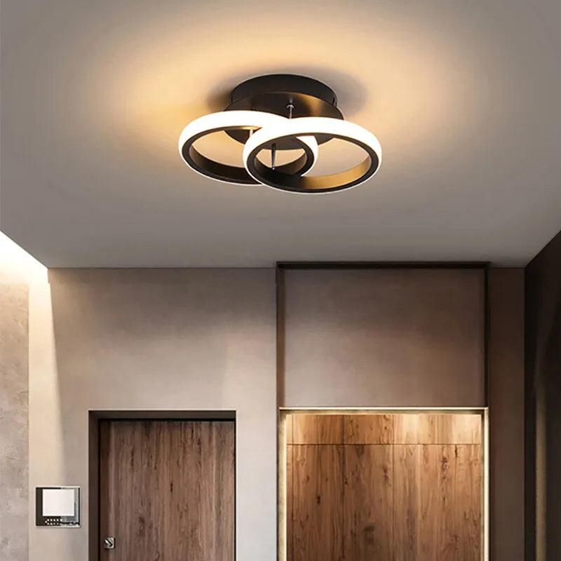 Modern LED Chandelier with Three Colors - Elegant Ceiling Light for Bedrooms and Dining Rooms  ourlum.com   
