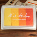 Creative Ink Pad for DIY Craft Rubber Stamps - Stationery & Scrapbooking Essentials  ourlum.com Orange  