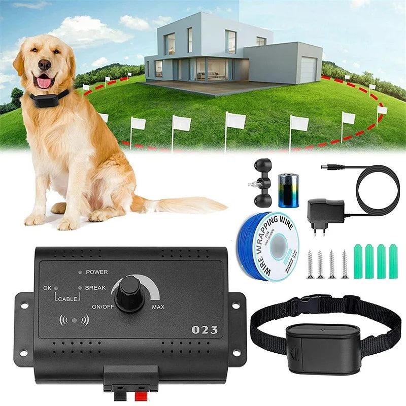 Wireless Electric Dog Fence System with Remote Training Control and Progressive Stimulation  ourlum.com For 1 dog US Plug 
