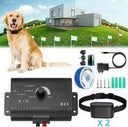 Wireless Electric Dog Fence System with Remote Training Control and Progressive Stimulation  ourlum.com For 2 dogs US Plug 