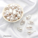 Exquisite Irregular ABS Imitation Pearl Beads Assortment for DIY Jewelry Making Kit  ourlum.com 10PCS 3  