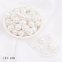 Exquisite Irregular ABS Imitation Pearl Beads Assortment for DIY Jewelry Making Kit  ourlum.com 10PCS 14  