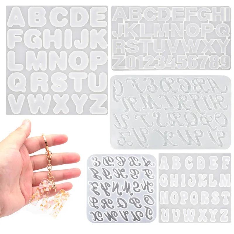 Alphabet Silicone Mold for DIY Resin Keychain and Jewelry Crafting  ourlum.com   