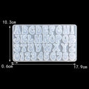 Alphabet Silicone Mold for DIY Resin Keychain and Jewelry Crafting  ourlum.com Letter mold G  