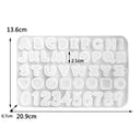 Alphabet Silicone Mold for DIY Resin Keychain and Jewelry Crafting  ourlum.com Letter mold I  