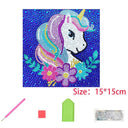 Sparkling Kids Diamond Painting Sticker Kit for Creative Minds  ourlum.com unicorn 001  