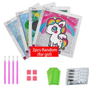 Sparkling Kids Diamond Painting Sticker Kit for Creative Minds  ourlum.com 2 pcs for girl  