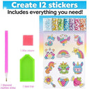 Sparkling Kids Diamond Painting Sticker Kit for Creative Minds  ourlum.com 12pcs unicorn  