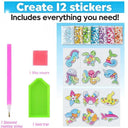 Sparkling Kids Diamond Painting Sticker Kit for Creative Minds  ourlum.com 12pcs sealife  