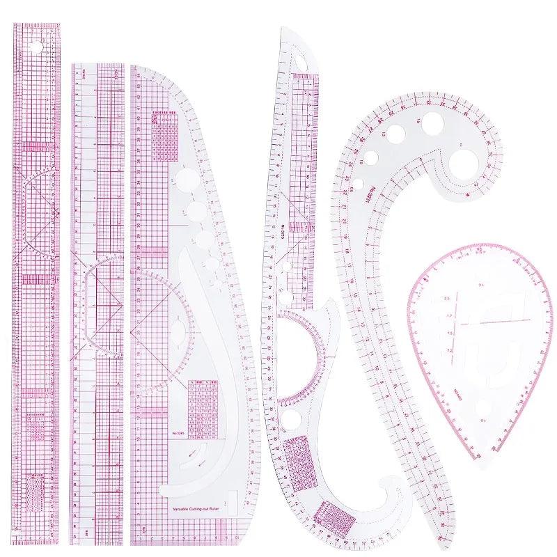 6-Piece KRABALL Sewing and Design Ruler Set for DIY Projects  ourlum.com Default Title  