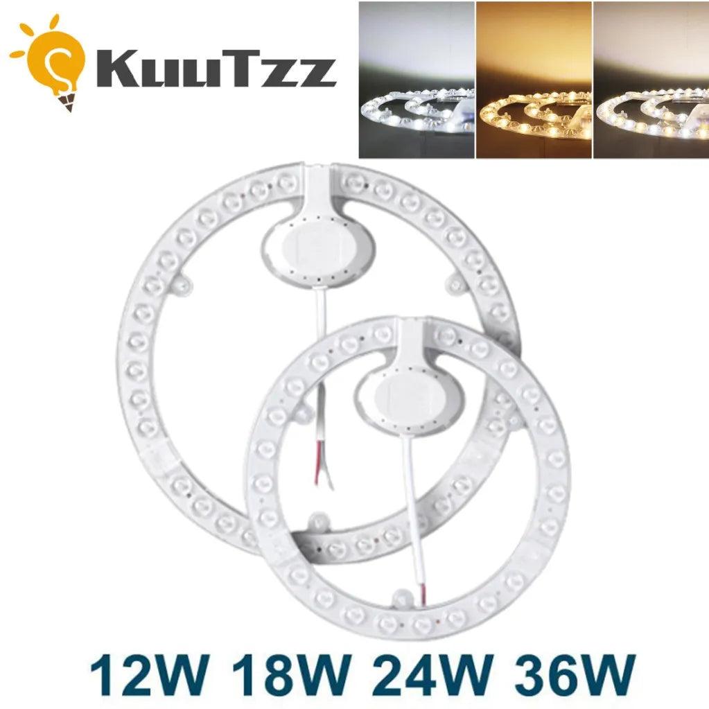 LED Circle Light by KuuTzz: Energy Efficient Ceiling Lamp with Adjustable Color Temperature  ourlum.com   