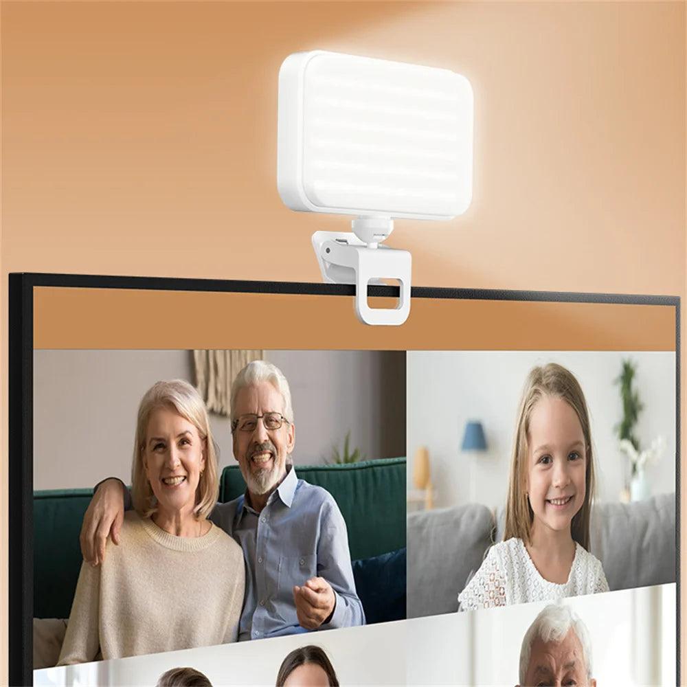 Illuminate Your World with the Versatile Clip-On LED Light - Ideal for Video Calls, Photography, Makeup, and Zoom Conferences  ourlum.com   