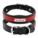 Luxury Personalized Leather Dog Collar for Medium to Large Breeds  ourlum.com Red M 