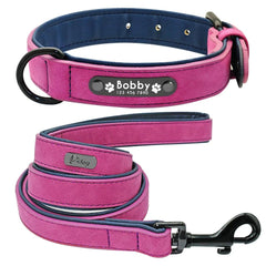 Luxury Leather Dog Collar Set: Personalized Style for Fashionable Pets