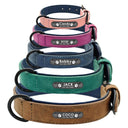 Personalized Leather Dog Collar and Leash Set for Stylish Dogs  ourlum.com   