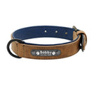 Luxury Personalized Leather Dog Collar Set Stylish Comfort