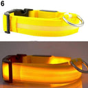 LED Light-Up Dog Safety Collar - Adjustable Glowing Pet Necklace for Small, Medium, Large Dogs  ourlum.com Yellow M 32cm  50cm 