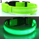 LED Light-Up Dog Safety Collar - Adjustable Glowing Pet Necklace for Small, Medium, Large Dogs  ourlum.com green M 32cm  50cm 