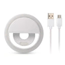 Selfie Light Ring with USB Phone Charger - Perfect Lighting Solution for iPhone Samsung Xiaomi Poco  ourlum.com White  