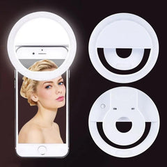 Selfie Light Ring with USB Charger: Optimal Lighting for iPhone Samsung Xiaomi - Perfect Selfies with Professional Illumination!