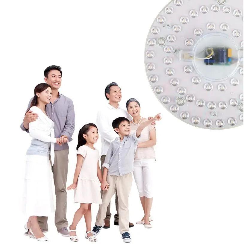 Modern LED Circle Ring Light Fixture - Energy Efficient Ceiling Lamp for Decoration in White/Warm White  ourlum.com   
