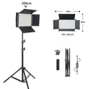 Portable LED Fill Light with Adjustable Brightness and Bi-color Temperature for Youtube Gaming and Live Streaming  ourlum.com U600 200cm Stand United State 