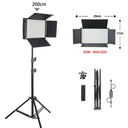 Portable LED Fill Light with Adjustable Brightness and Bi-color Temperature for Youtube Gaming and Live Streaming  ourlum.com U800 200cm Stand United State 