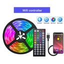 RGB 5050 LED Strip Lights with WIFI Bluetooth Control - Flexible Room Decor Lighting Solution  ourlum.com Wifi controller 1M 