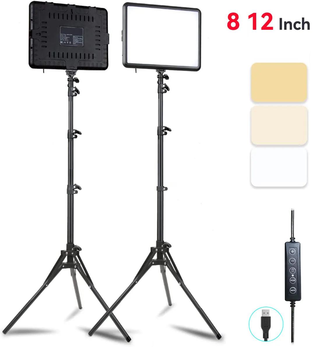 Adjustable LED Video Light with Tripod Stand for Photography Studio Shooting  ourlum.com   