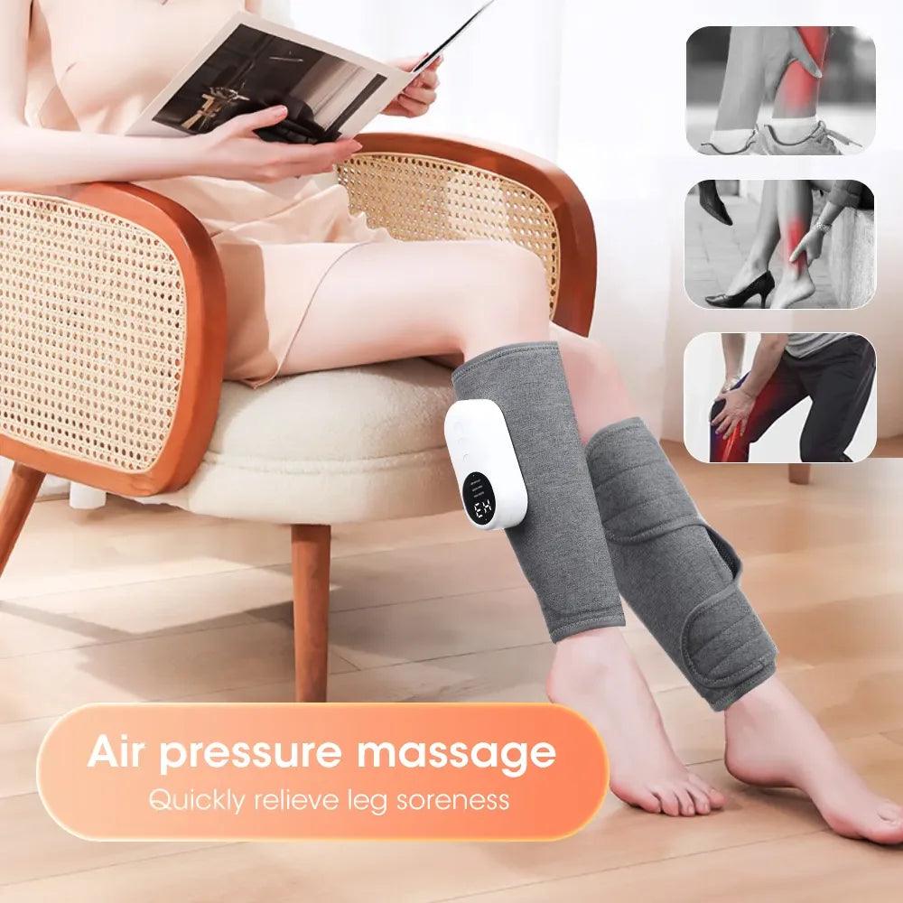 360° Leg Air Pressure Massager with Hot Compress - Household Presotherapy Device  ourlum.com   