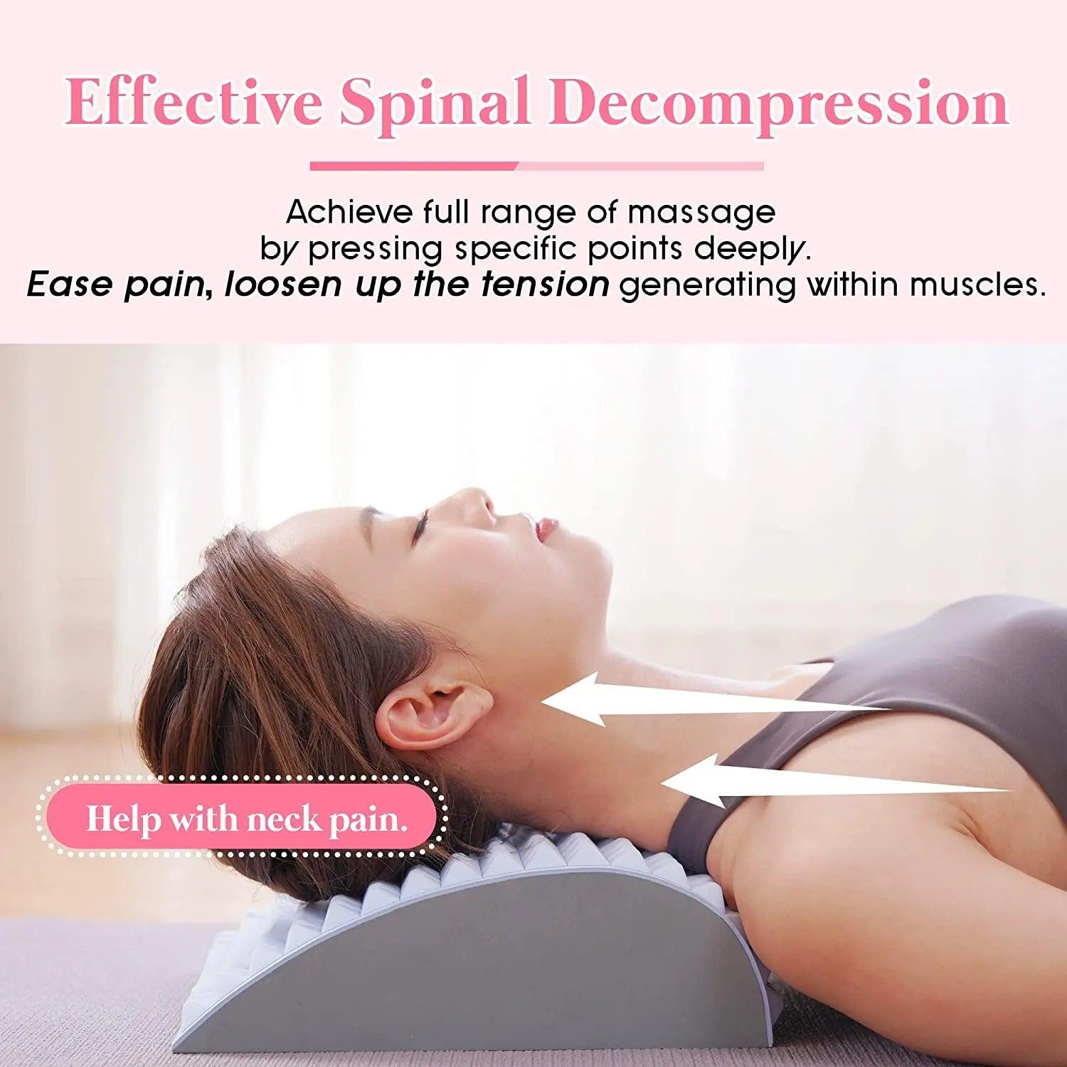 Back Pain Relief Stretcher Pillow for Lumbar Support and Posture Correction  ourlum.com   