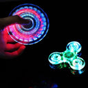 Glowing LED Fidget Spinner - Illuminated Hand Spinner for Stress Relief and Fun  ourlum.com   