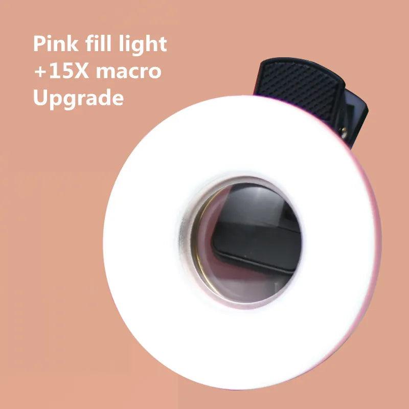 Macro Lens with LED Ring Light and Wide-Angle Lens - Smartphone Photography Kit  ourlum.com   