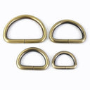 Adjustable D-Ring Metal Buckles Set - Pack of 10 for Bag Straps, Dog Collars, DIY Crafts & More  ourlum.com Brass 20mm 