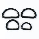 Adjustable D-Ring Metal Buckles Set - Pack of 10 for Bag Straps, Dog Collars, DIY Crafts & More  ourlum.com Black 20mm 