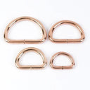 Adjustable D-Ring Metal Buckles Set - Pack of 10 for Bag Straps, Dog Collars, DIY Crafts & More  ourlum.com RoseGold 20mm 