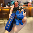 French Bulldog Leather Keychain Stylish Accessory for Men