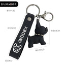 French Bulldog Leather Keychain Stylish Accessory for Men