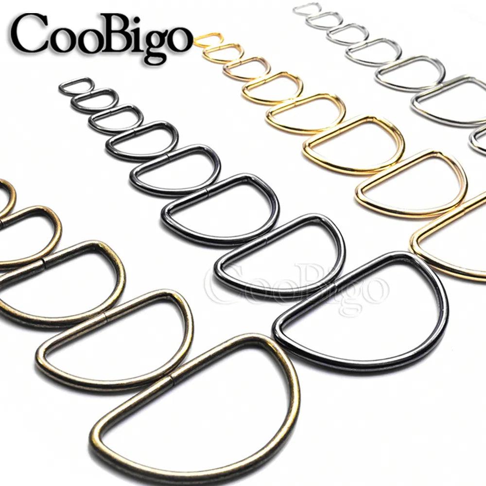 Zinc Alloy D-Ring Buckle Set for DIY Projects and Accessories in Various Sizes  ourlum.com 5 Pcs Silver Webbing Size 10mm 