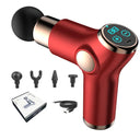 Portable Mini Muscle Revitalizing Vibration Massage Gun for Neck and Back Relaxation  ourlum.com Red  