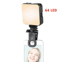 Portable Clip-on LED Fill Light for Mobile Phones with Adjustable Temperature and Soft Lighting  ourlum.com 64 LED United State 