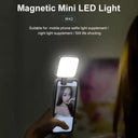 Portable Magnetic LED Cube Fill Light for MagSafe iPhones 12-14 with Clip - Ideal for Makeup Vlogs  ourlum.com   