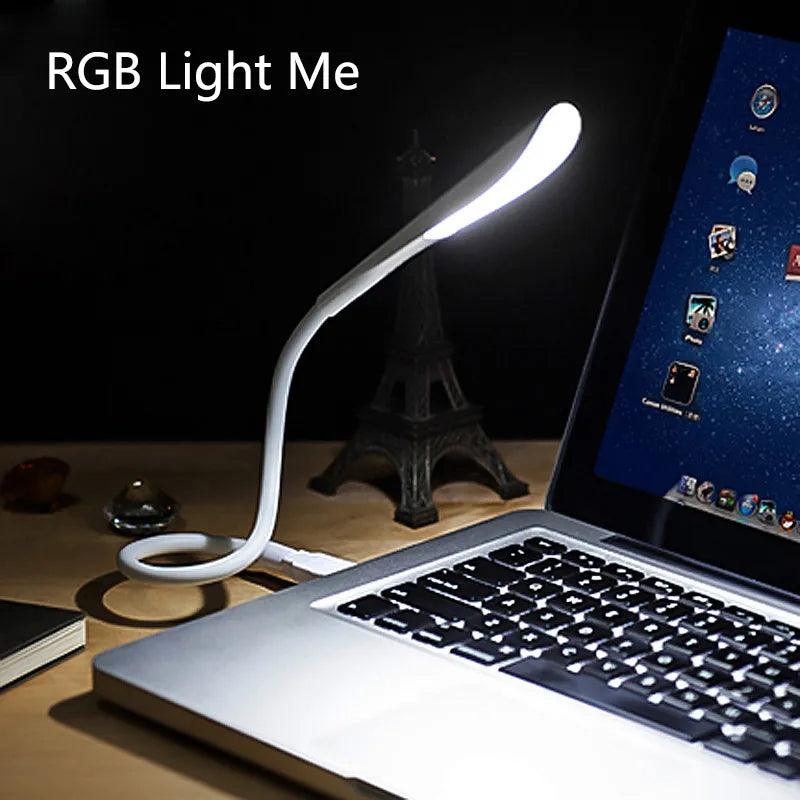 Compact USB LED Desk Lamp with Touch Sensor Dimmer for Laptop and Power Bank  ourlum.com   