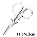 Retro Mini Stainless Steel Sewing Scissors for Needlework and Fabric Crafting  ourlum.com Folding Scissors-L  