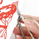 Retro Mini Stainless Steel Sewing Scissors for Needlework and Fabric Crafting  ourlum.com   