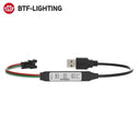 Mini WS2812B WS2811 LED Strip Light Controller with Music Bluetooth App - USB Powered  ourlum.com USB 3Keys Controller  